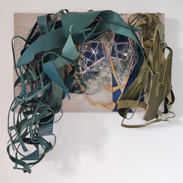 <b>Glassess</b>20241<br> Embroidery,leather,wire.